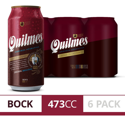 Cerveza Quilmes Bock 473ml X6