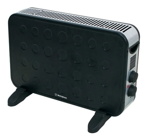 Imagen 2 de 4 de Caloventor Electrico 2000w Westinghouse Calefactor Convector Color Negro