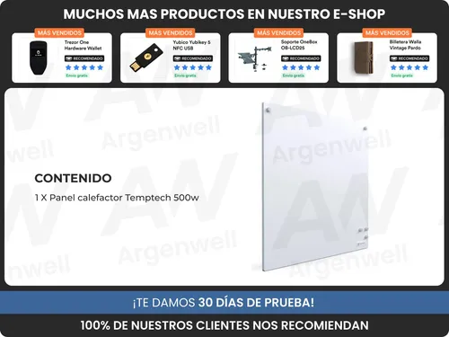Combo 2 Paneles 500w Panel Calefactor Eléctrico Temptech