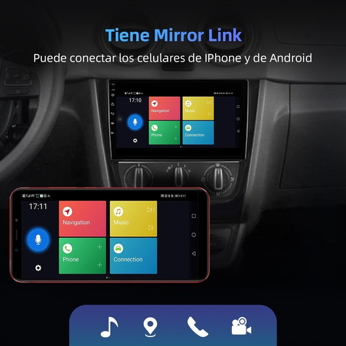 Para Estéreo Volkswagen Gol Saveiro 2014-2016 Blu Kit Fm