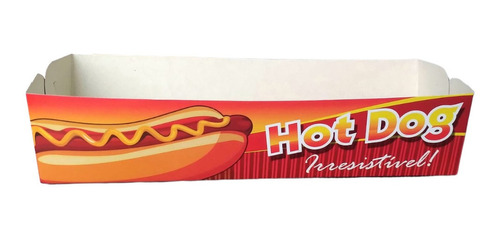 Embalagens Caixa Caixinhas Hot Dog Cachorro Quente Gde 100