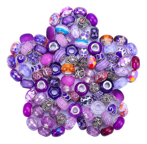 Kit De Joyas Victlov, 60 Piezas, 30 Estilos, Morado