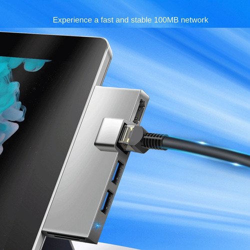 Para Hub De Docking Station Surface Pro 4 5 6 Com Compatibil