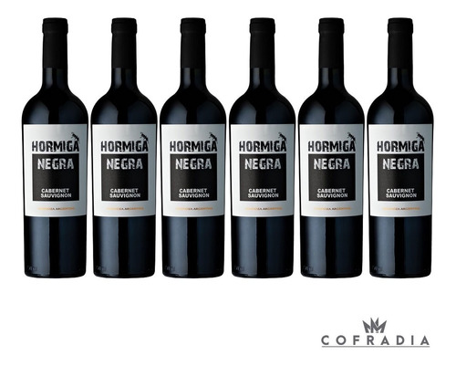 Vino Hormiga Negra Cabernet Sauvignon 6u X 750ml 