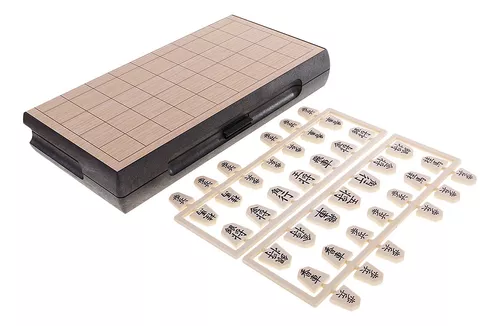 1 Conjunto De Jogo De Tabuleiro De Xadrez De Shogi Japonês Magnético  Dobrável Com Peças De Xadrez Para Jogo Ao Ar Livre