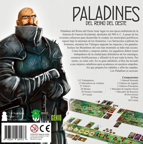 Paladines Del Reino Del Oeste - Juego En Español / C Envio