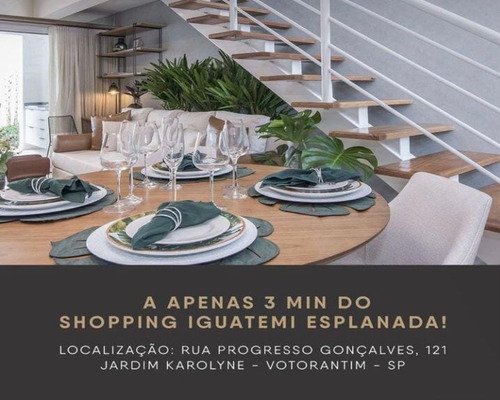 Imagem 14 de 15 de Casa Decorada Bellagio Residences 3 Dormitórios 1 Suíte Espaço Gourmet Integrado Cozinha Jardim Karolyne Votorantim - Ca00853 - 69579421