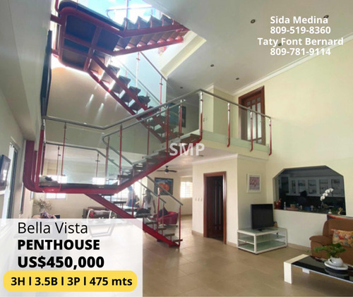 Vendo Penthouse, Bella Vista, 3h, 5b, 3p Us$450,000