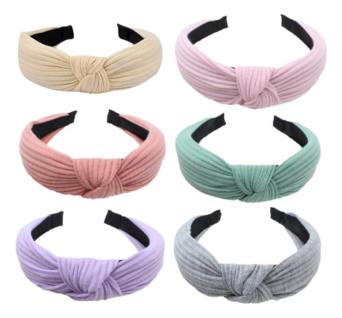 Ickeyou 6 Diademas Anchas Anudadas Para Mujer, Bandas Para E