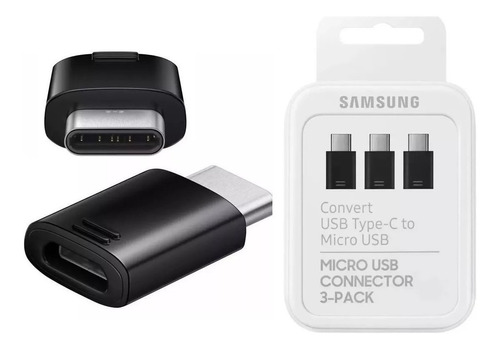 Adaptador Samsung Usb Tipo C - A - Micro-usb Ee-gn930k X 3