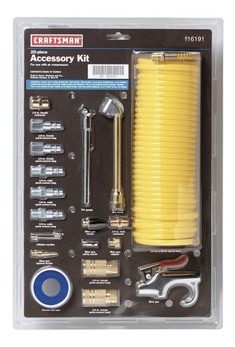 Craftsman 9  16191 Compresor Kit De Accesorios 20 Pz