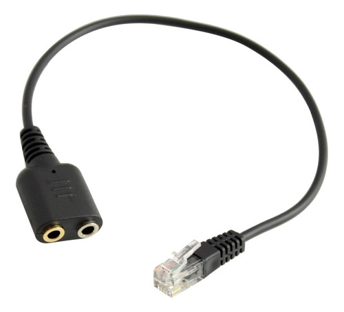 Doble 3.5mm Hembra A Rj9 Jack Adaptador + 3.5mm Macho A 2
