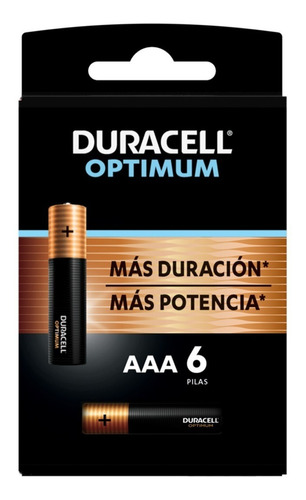 Duracell Optimum Aaa 1.5v Alcalina Con 6 Pilas
