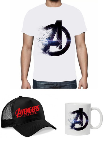 Avengers Endgame  Combo Mugs + Gorra + Camiseta