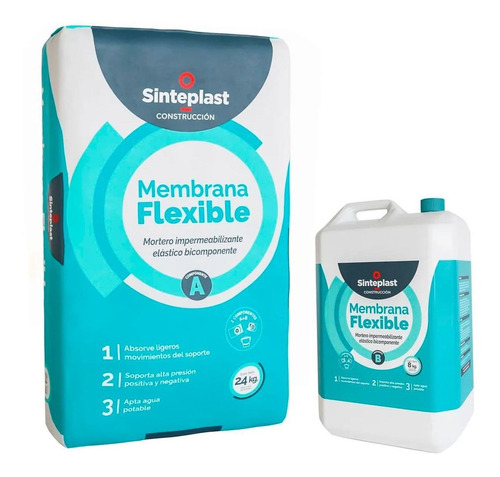 Membrana Flexible Sinteplast 8 Kg Elastica Bicomponente 32kg