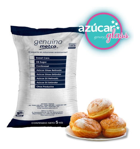 Azúcar Glass Genuino Metco® Bulto 5kg