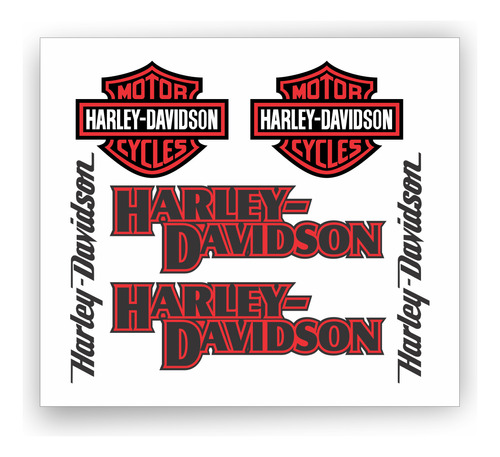Calcomanías Harley Davidson Reflejantes