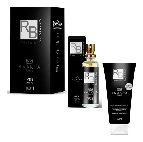 Perfume Rb Amakha Paris 100ml + Crema + Fragancia De 15 Ml