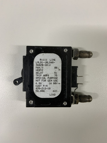 Airpax Lmlb1-1rls4r-36825-60-v 47031210 Bullet Breaker 60 A (Usado)
