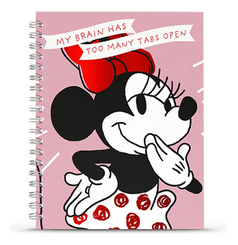 Cuaderno A5 16x21 Minnie Mouse Tapa Dura 80 Hojas Mooving 2
