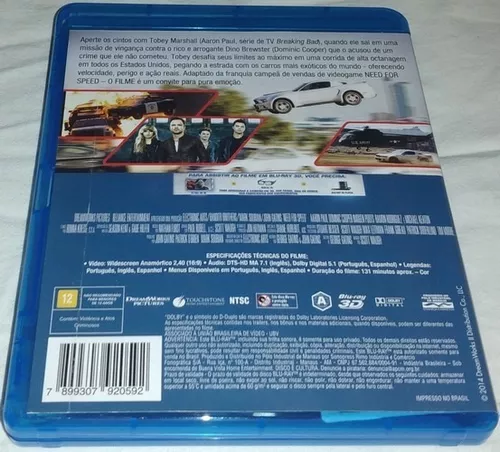 Blu-Ray 3D Need For Speed - O Filme