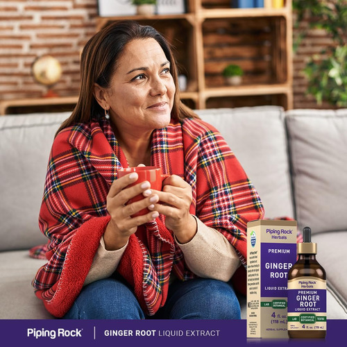 Piping Rock Extracto Líquido Raíz De Jengibre 120 Ml