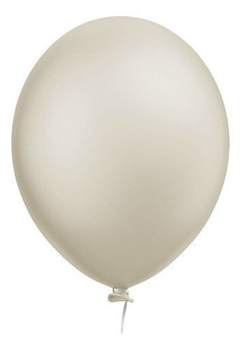 Balão Bexiga Candy Color Marfim Pérola Tom Pastel 25 Un N°9