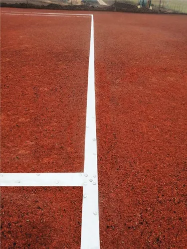 Cinta / Lineas Cancha De Tenis Línea Más Clavos De Aluminio