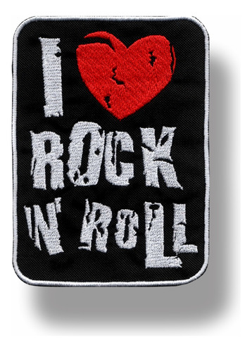 Parche Bordado Chico I Love Rock N Roll