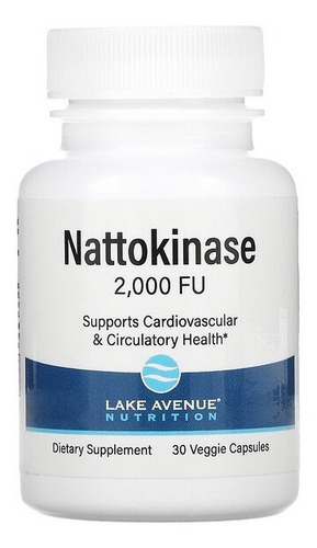 Imagem 1 de 3 de Nattokinase Importada 2000fu (100mg) - 30 Cápsulas