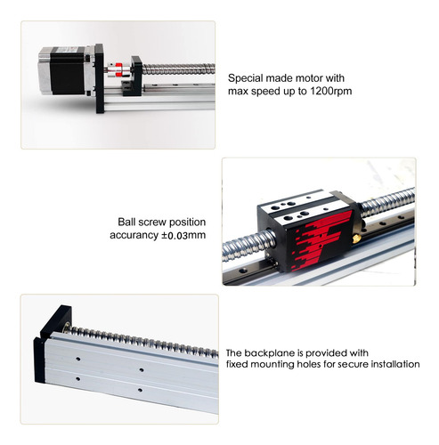 Fuyu Fsl40 Guía Lineal Versión 2.0 Mesa Tornillo De Bola Mov