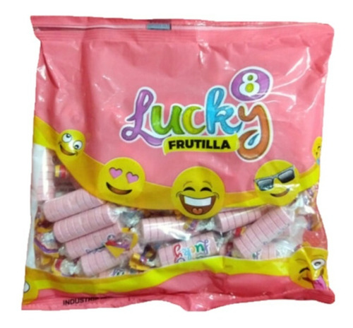 Pastillas Lucky Rosa - Sabor Frutilla