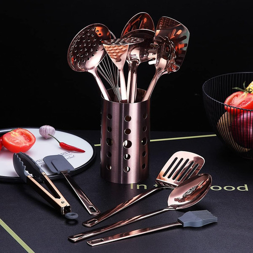 Conjunto De Utensilios De Cocina De Cobre, 13 Piezas Utensil
