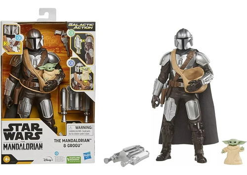 Star Wars Galactic Ac Mandalorian & Grogu Luz+ Sonido Replay