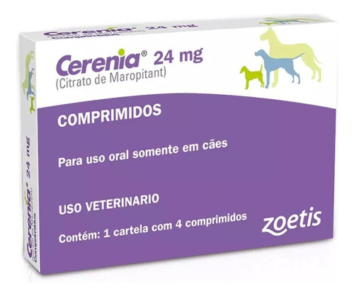 Cerenia 24mg Zoetis - 4 Comprimidos