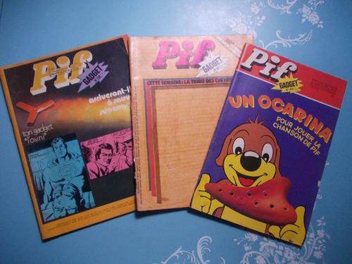 Pif Gadget (francesa) Ed.402. 322. 338 (kit De 3) Un Ocarina (Usado)