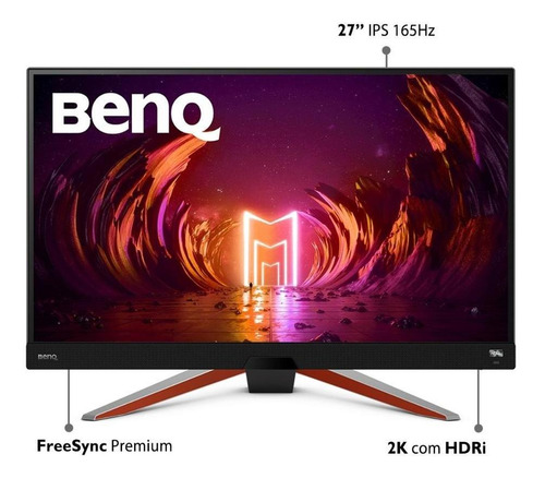 Monitor Benq 27 Pol Ex2710q Cinza Metalico
