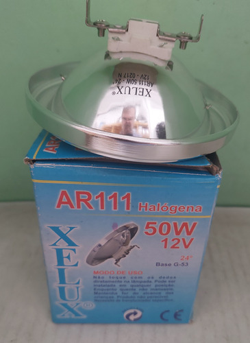 Lampada Halogena Ar111 50w 12v 24° 2700k Xelux