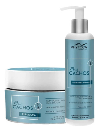 Kit Phytoca Mais Cachos Máscara 250g + Ativador Cachos 200ml