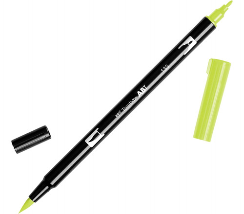 Marcador Artístico Tombow Dual Brush Pen, 133 Chartreuse, 1.