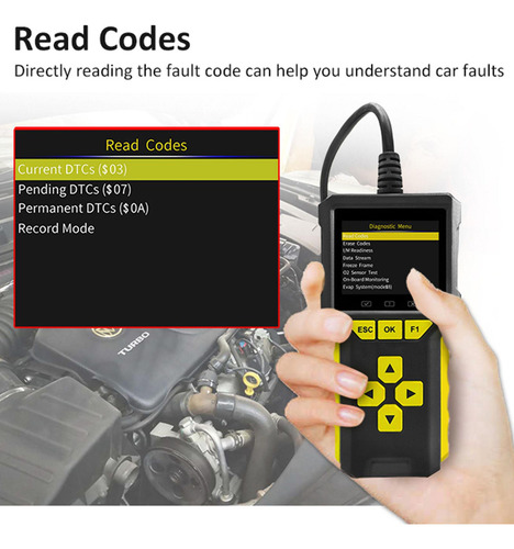 Scanner Genérico 2 Em 1 Obd2, Leitor De Código De Motor De