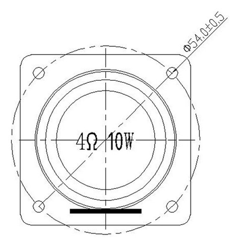 Altavoz De Audio Crystal De 1.8 Pulgadas 4, 10 W, 48 Mm, Mul