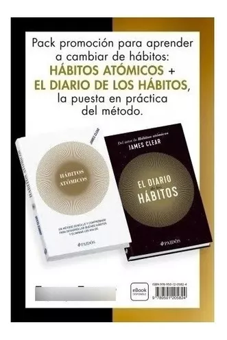 Pack Habitos - Habitos Atomicos + Diario De Habitos - Clear, De Clear,  James. Editorial Paidós, Tapa Blanda En Español