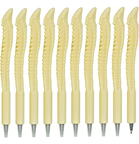 Lopenle 10 Bolígrafos De Hueso Novedosos Con Forma De Column