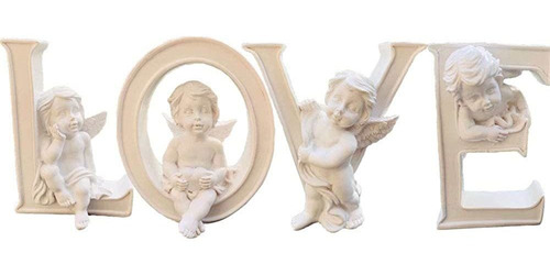 Set 4 Figuras De Ángel Estatua De Querubín Estatua Pascua Re