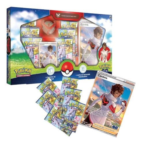 Kit Pasta Fichário Pokémon Go Box Equipe Valor Com 20 Folhas