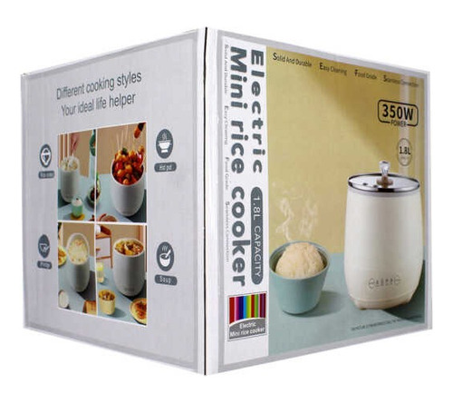 Olla Eléctrica Genérica Dfg-001 350w Blanco 1.8l