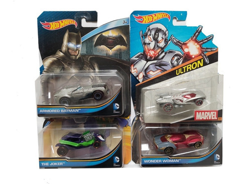 Autos Hot Wheels Super Heroes Dc, Marvel Precio Por 2 Pzas