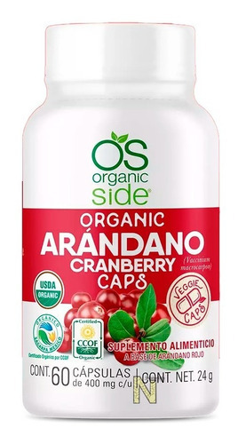 Imagen 1 de 1 de Arándano Orgánico (60 Caps) Organic Side Sabor Natural