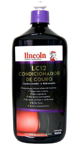 Condicionador Hidratante De Couro Lc12 500ml Lincoln